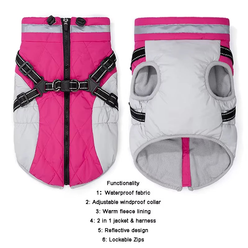 Waterproof Winter Jacket with Harness
