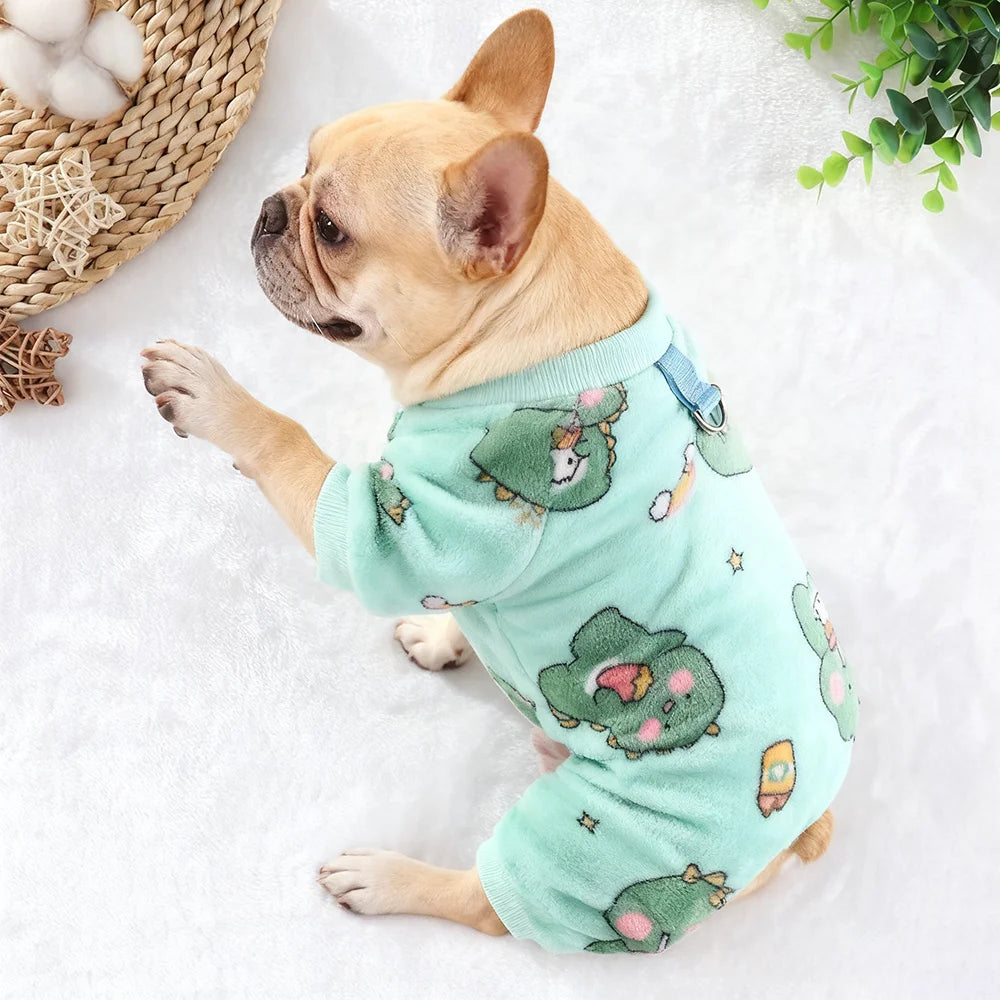 Bear/Dinosaurs Pajamas Plush Coat