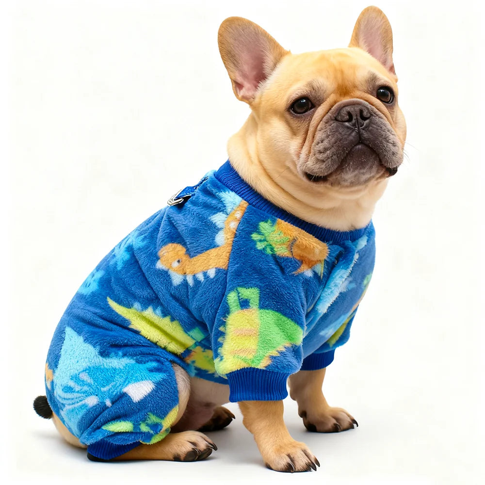 Bear/Dinosaurs Pajamas Plush Coat