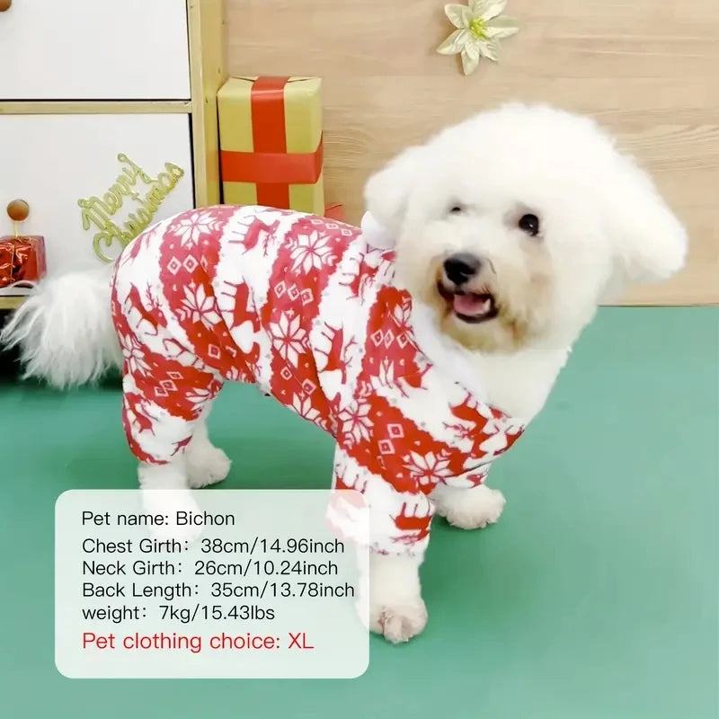 Christmas Reindeer Pajamas Hooded
