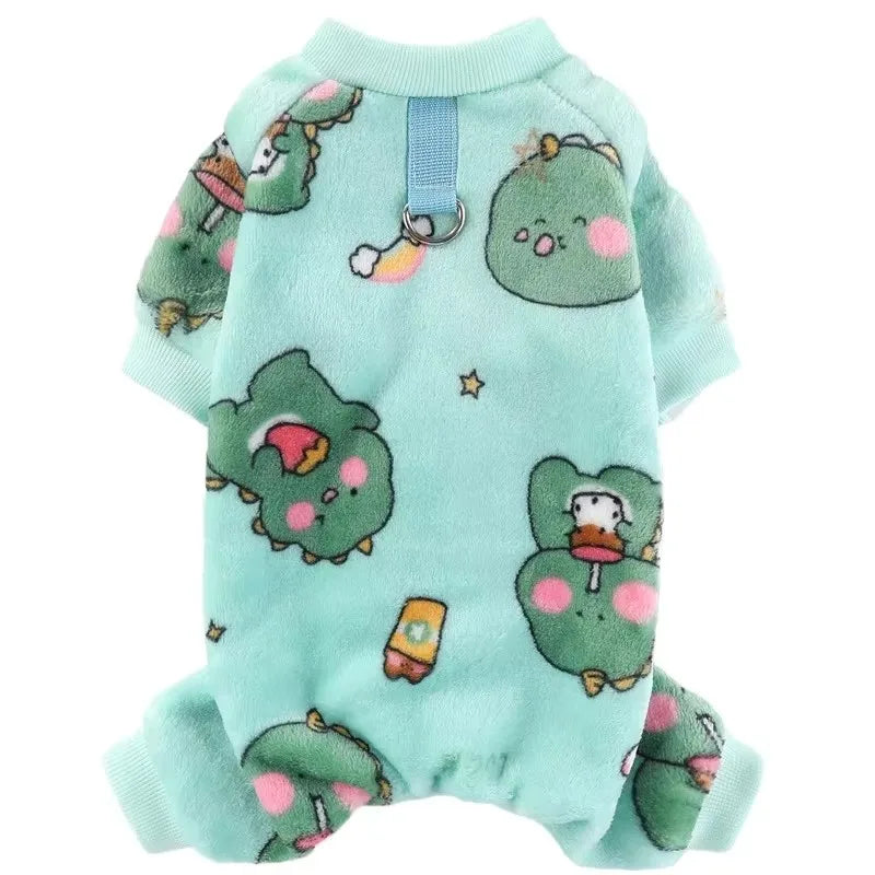 Bear/Dinosaurs Pajamas Plush Coat