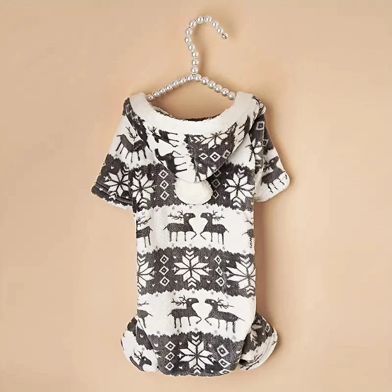 Christmas Reindeer Pajamas Hooded