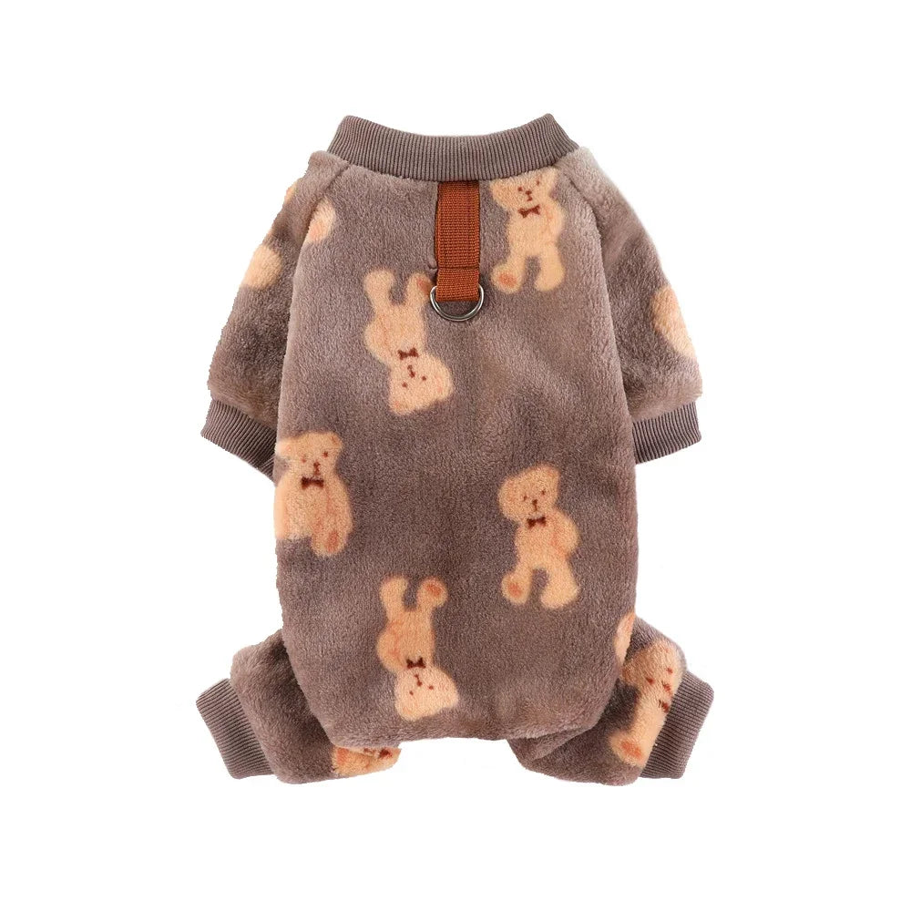 Bear/Dinosaurs Pajamas Plush Coat