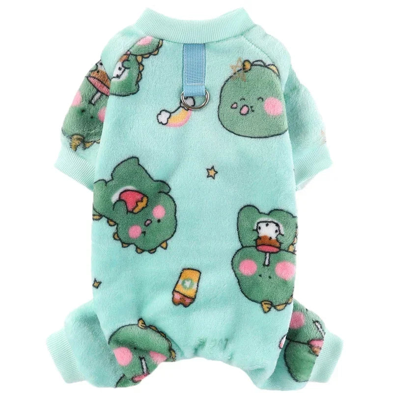 Bear/Dinosaurs Pajamas Plush Coat