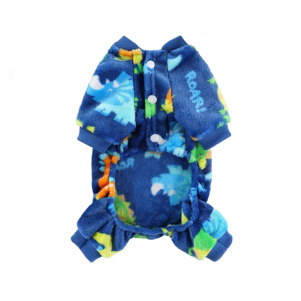 Bear/Dinosaurs Pajamas Plush Coat