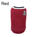 Winter Warm Pet Dog Sweater College Style V-Neck Puppy Knitwear for Small Dogs Puppy Vest Clothes Kitty Jacket Outfits