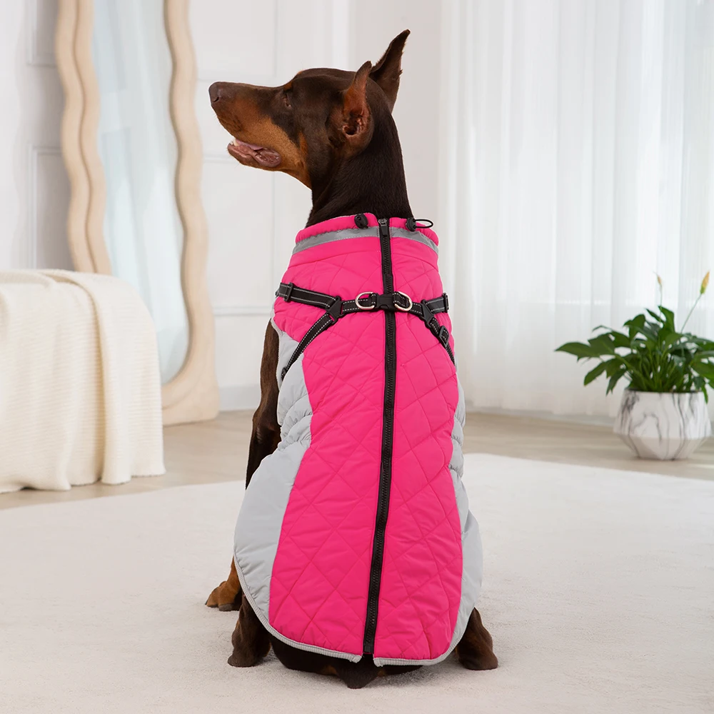 Waterproof Winter Zip Jacket with Harness